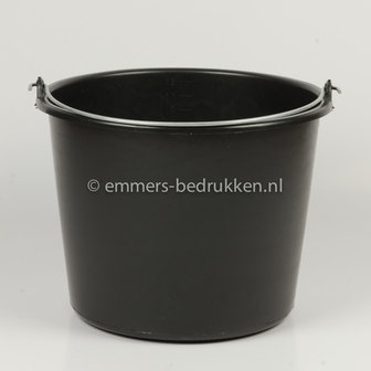 zwarte emmer, 12 liter, Eco