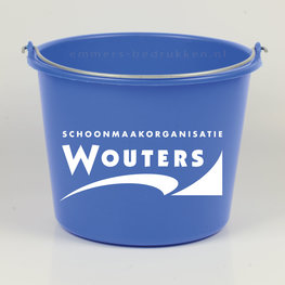 Gekleurde 12L Emmer ECO - 1 kleur/1 zijde bedrukt