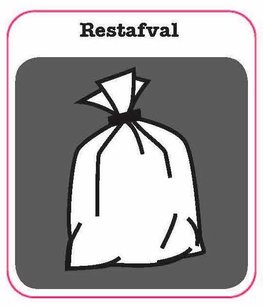 Restafval sticker Restafval sticker