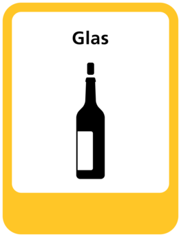 Glas sticker (pictogram volgens IenW) Glas sticker (pictogram volgens IenW)