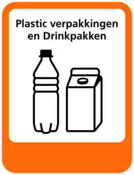 Plastic Verpakkingen-Drinkpakken sticker (pictogram volgens IenW) Plastic Verpakkingen-Drinkpakken sticker (pictogram volgens IenW)