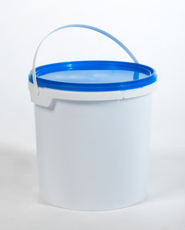 5L verpakkingsemmer met deksel - 1 kleur/1 zijde bedrukt